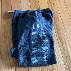 Pink By VS Dark Marled Gray Boyfriend Joggers